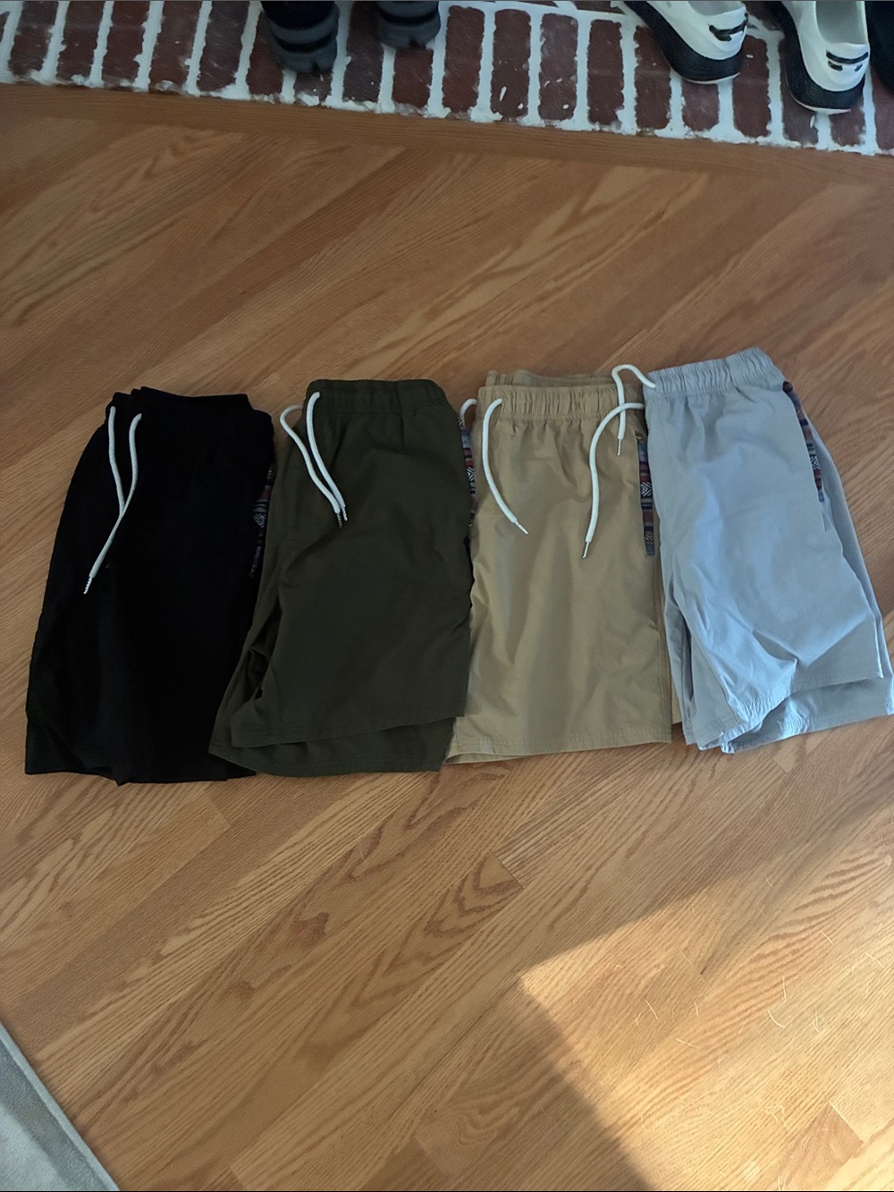 Hybrid Shorts - Black, Olive, Khaki, Light Gray
Only worn twice.